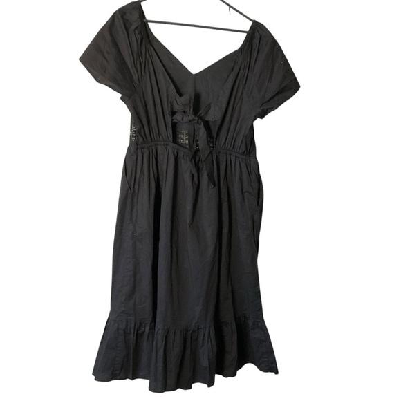 Torrid Black Sweetheart Neck Flutter Sleeve Midi Dress - Picture 8 of 11